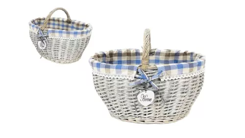 Bevásárló Kosár Szürke 68-12/M - 46*32*H24/33cm (4/#)