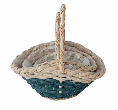 Fonott Füles Kosár Szett/3 54-209 - 36*25*H15/13/32cm (24/#)