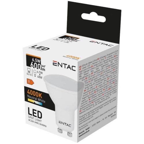 Entac Izzó Led Gu10 6,5W 4000K 1Db (e)