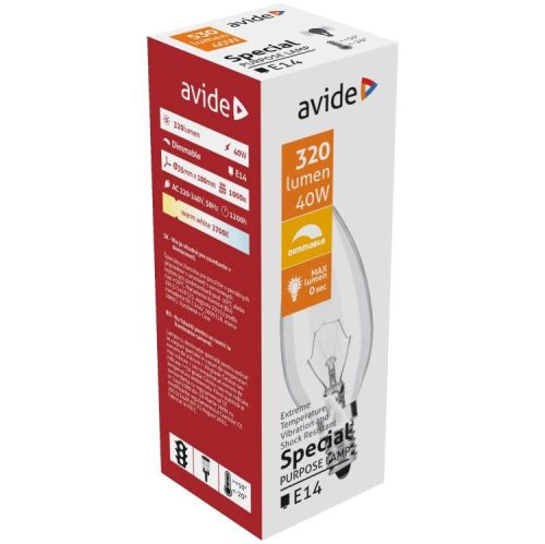 Avide Izzó Special C35 40W  E14 1Db (e)