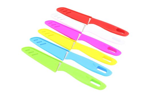 Kés+Műanyag Tok 20cm Színes eng-142 