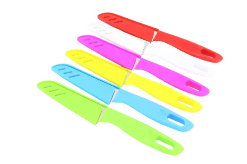 Kés+Műanyag Tok 20cm Színes eng-142 (24/gy_576/#)