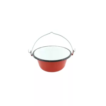 Zománcozott Bogrács  Tálaló 16cm  0.8 Literes (10/#)