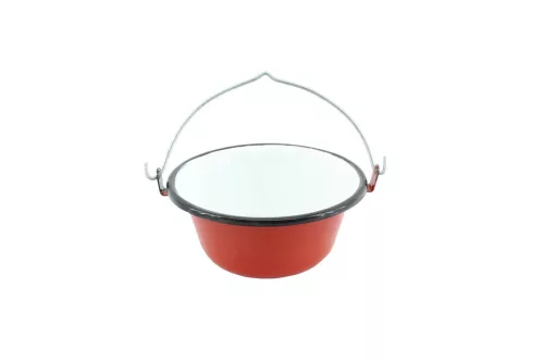 Zománcozott Bogrács  Tálaló 16cm  0.8 Literes (10/#)