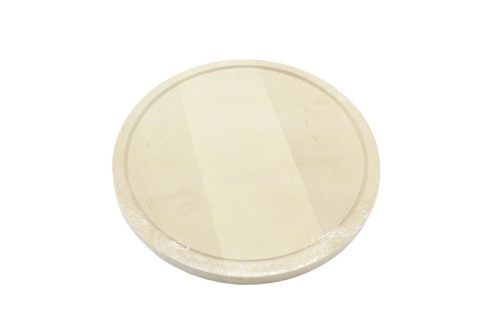 Schneidebrett Holz rund 25 cm mittel