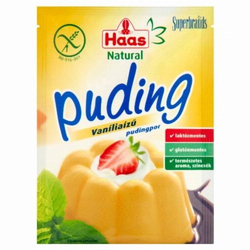 Haas Natural Puding Vanília 40G (e)