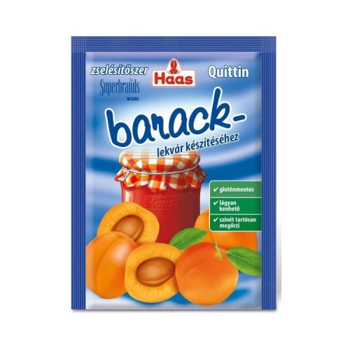 Haas Zselésítőszer Baracklekvár 25G (e)