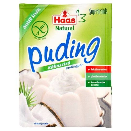 Haas Natural Puding Kókusz 40G (e)