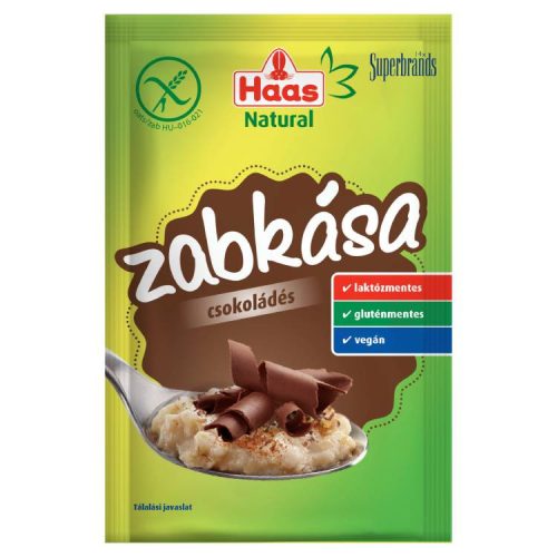Haas Natural Zabkása Csokoládé 50G (e)
