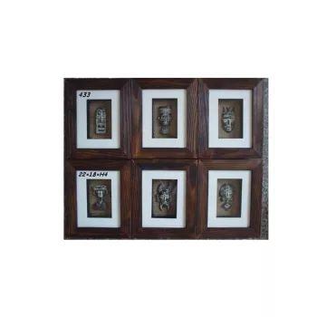 Poza de perete Masca Maro Inramata 433 - 22*18*H4cm 6/48