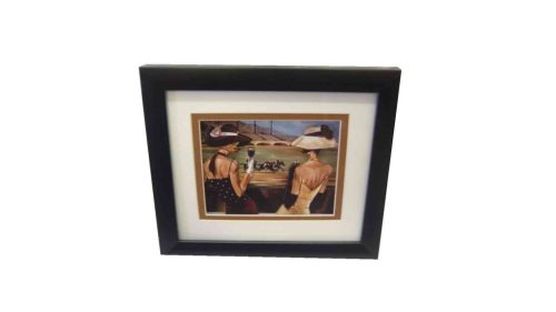 Wandbild Damen beim Pferderennen 477-A - 21*18*H2cm 4/32