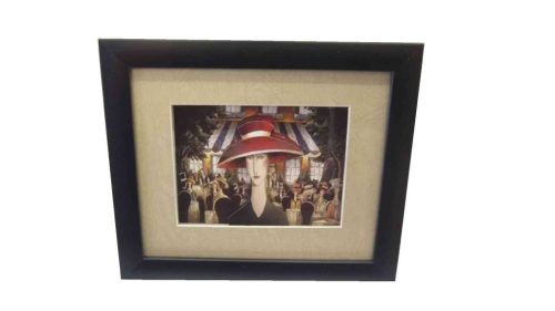 Wandbild Red Hat Lady 478-B - 21*18*H2,5cm 4/32