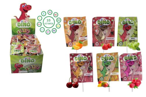 Nyalóka Vita Dino Több Ízben Kínáló Papírdobozban 100*6g 