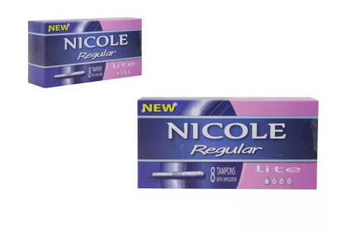 Applikátoros Tampon Nicole Regular 8 Darabos Lite (140/#1120/rkl)