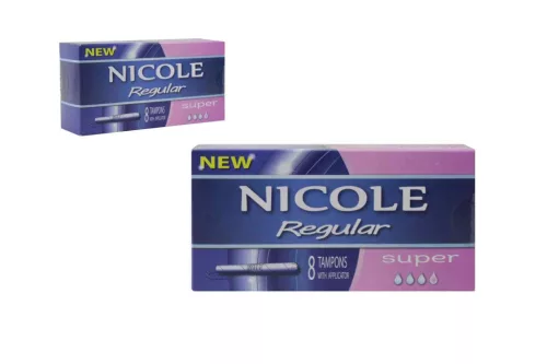 Applikátoros Tampon Nicole Regular 8 Darabos Super (140/#2800/rkl)