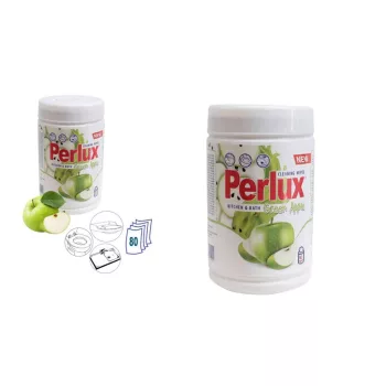   Tisztítókendő Perlux Fürdő/Konyha Green Apple 80 Darabos (6/#_768/rkl)