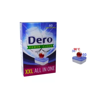 Mosogatógép Tabletta Dero All in One 60 Darabos (384/rkl)