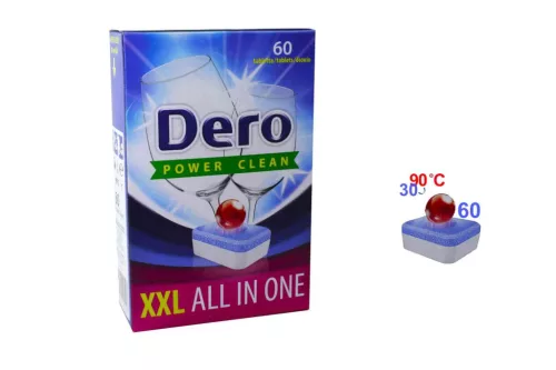 Mosogatógép Tabletta Dero All in One 60 Darabos (384/rkl)