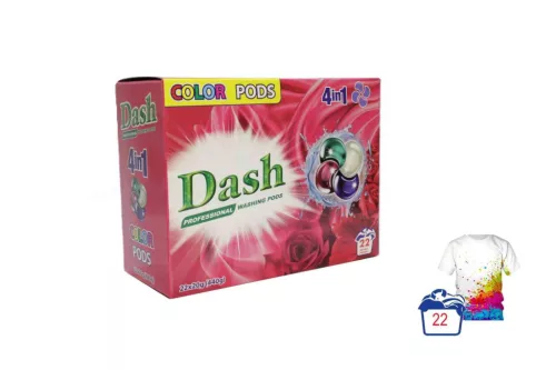 Mosógél Kapszula Dash 4in1 Color 22 Darabos (16/#)