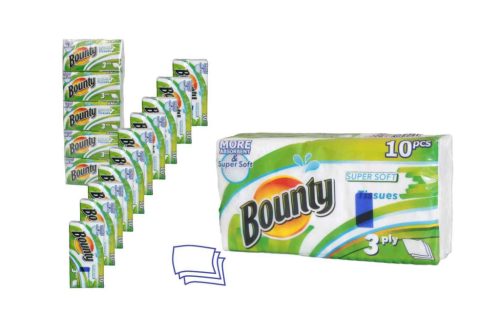 Bounty Papír Zsebkendő 10*10 Darabos