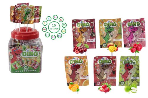Nyalóka Vita Dino Több Ízben Kínáló Dobozban 100*6g 