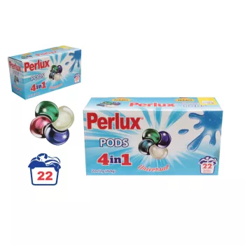   Mosógél Kapszula Perlux 4in1 Univerzális 22 Darabos (12/#_540/rkl)