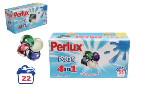Mosógél Kapszula Perlux 4in1 Univerzális 22 Darabos (12/#_540/rkl)