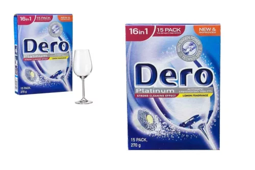 Mosogatógép Tabletta 16in1 Dero 15 Darabos (12/#_768/rkl)