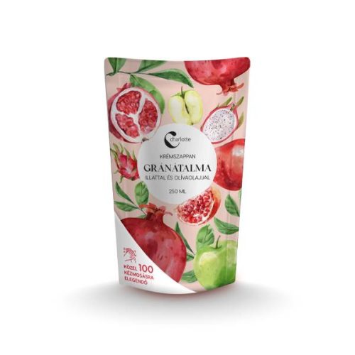 Charlotte Folyékony Szappan Utántöltő Gránátalma Oliva 250Ml (e)