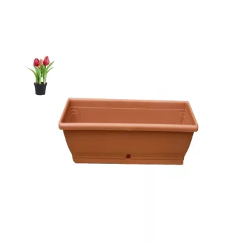 Cutie de flori cu tava Maghiara 40cm Terra