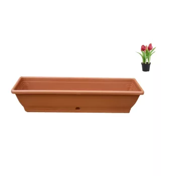 Cutie de flori cu tava Maghiara 60cm Terra