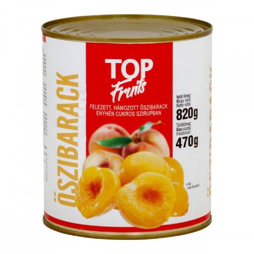 Top Fruit Őszibarack Konzerv 470G (e)