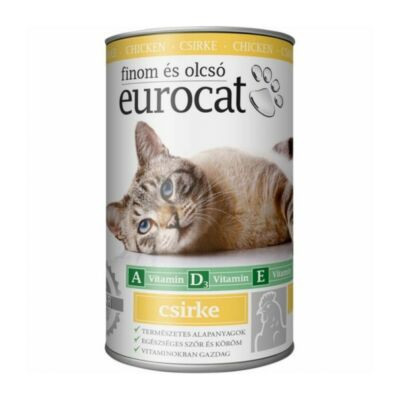 Eurocat Macskaeledel Száraz Csirke 1Kg (e)