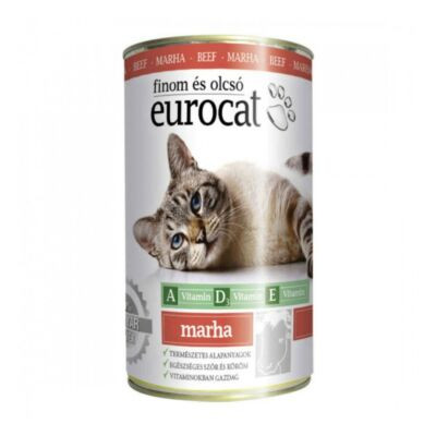 Eurocat Macskaeledel Száraz Marha 1Kg (e)