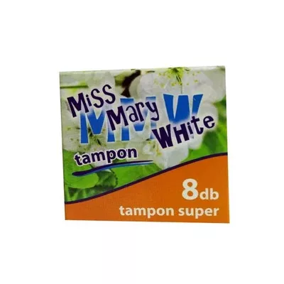 Andi/Mary White Tampon 8 Darabos Super (50/#)