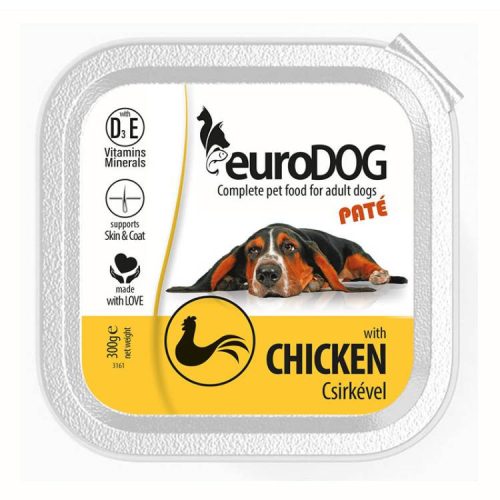 Eurodog Kutyaeledel Paté Csirke 300G (e)