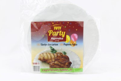 Tuti Papírtálca 25Cm 10Db (e)