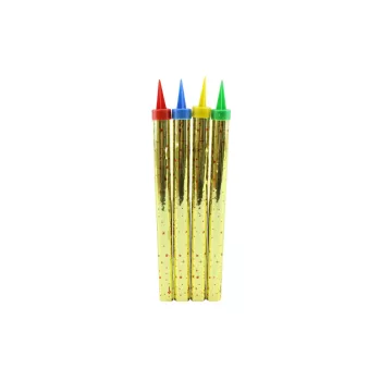 Tortagyertya 4 Darabos 18cm Színes (20/gy_120/#)