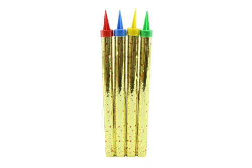 Tortagyertya 4 Darabos 18cm Színes (20/gy_120/#)