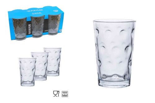 Pohár Üveg Vizes Sada 200ml 6 Darabos