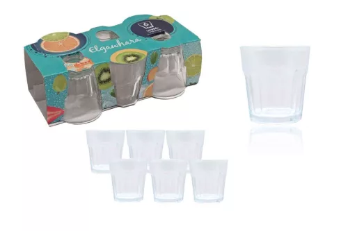 Pohár Üveg Casablanca 160ml 6 Darabos (12/#)