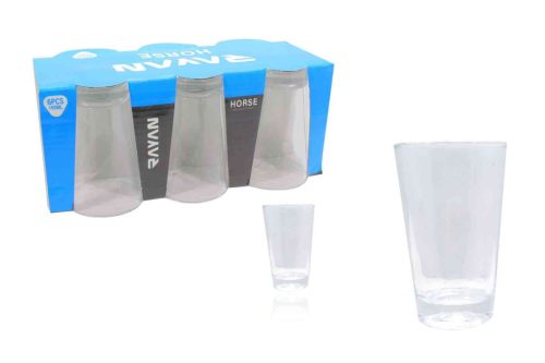 Pohár Üveg Stampedlis Horse 100ml 6 Darabos 