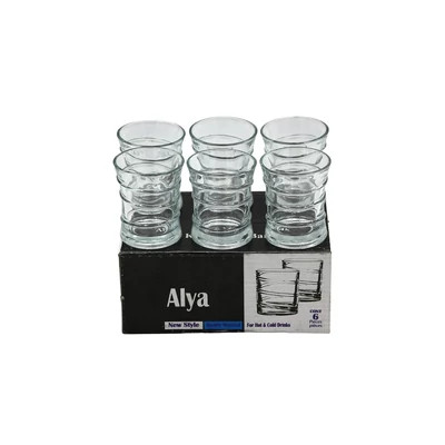 Pohár Üveg Stampedlis Alya/Asya 55ml 6 Darabos