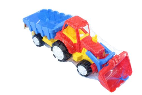 Toy Tractor+Grapple+Trailer Super 4573 - 56x18x19cm, 509g