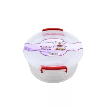 Set de depozitare rotund 4 buc Maya