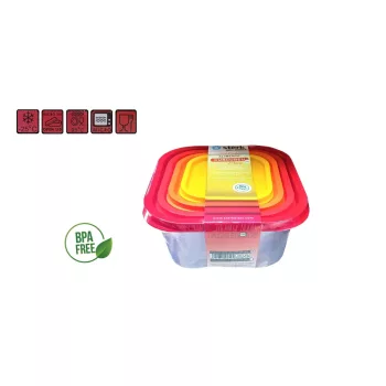 Set cutie de depozitare Rainbow Large 4 piese (12/#)