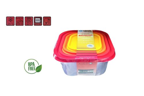 Aufbewahrungsbox-Set Regenbogen groß 4-teilig (12/#)