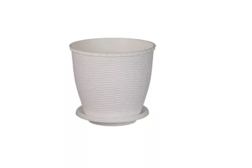 Gresie+Rata Rattan 2,75 Litri Alb