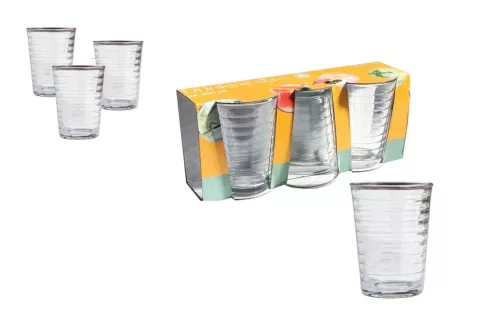 Pohár Üveg Vizes Soleo 200ml 3 Darabos (24/#_864/rkl)