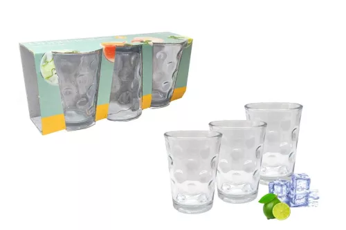 Pohár Üveg Vizes Mirel 200ml 3 Darabos (24/#_864/rkl)